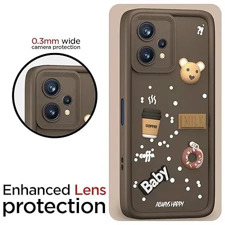 Cartoon 3D Bear Silicone case for for Realme 9 4G / Realme 9 Pro Plus 5G - Viexta