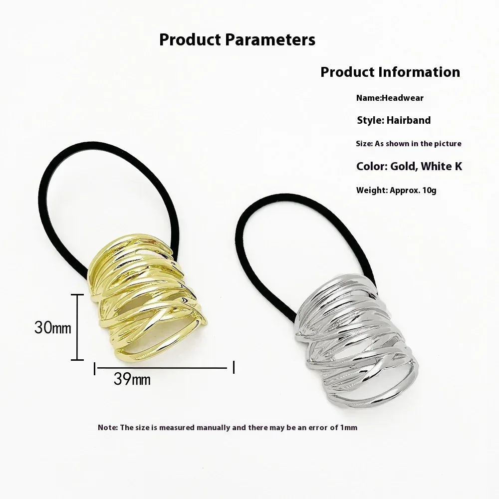 Metal Hair Rope Ponytail Head Rope - Viexta