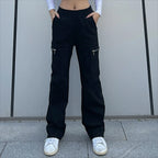 Trendy Women's Loose Street Trousers - Viexta