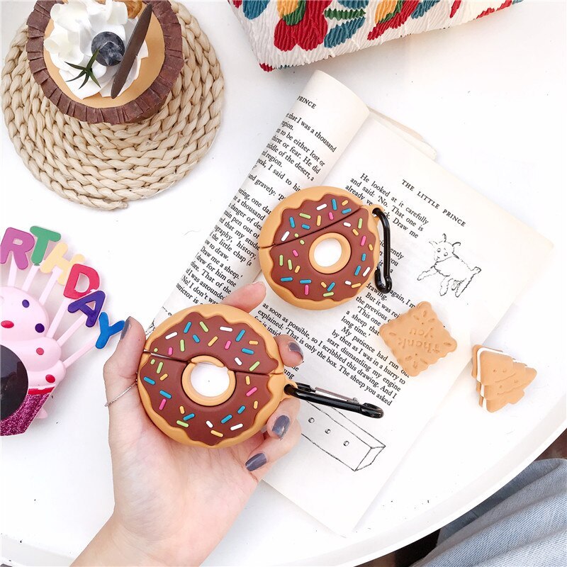 Donuts Silicon IPHONE Air pod Case