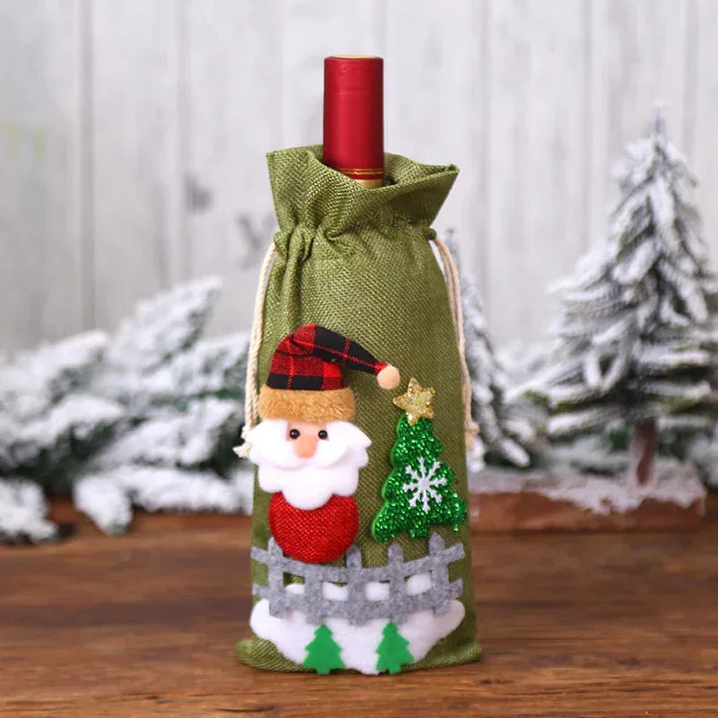 christmas-decorations-christmas-wine-bottle-socks - Viexta