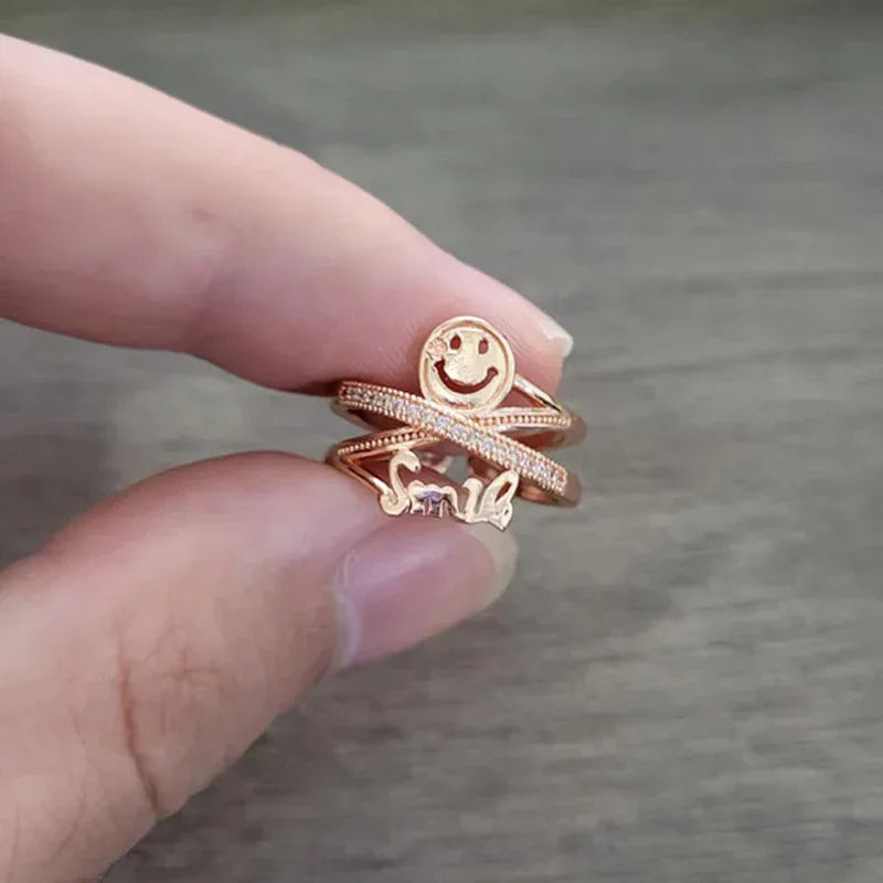 Double Layer Zircon Ring - Viexta