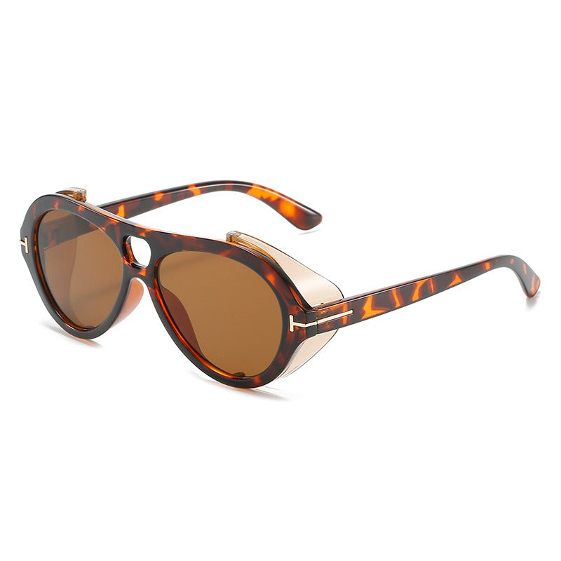 Punk sunglasses steam glasses personalized oval sunglasses