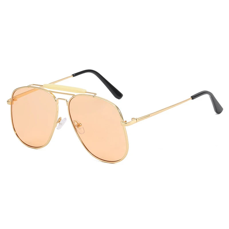Metal Frame Pilot Sunglasses