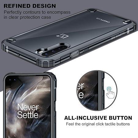 Transparent Hybrid Hard PC Back TPU Case for OnePlus Nord/One Plus Nord - Viexta