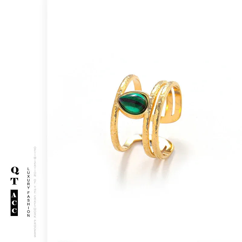 American Retro Stainless Steel Luxe Ring - Viexta