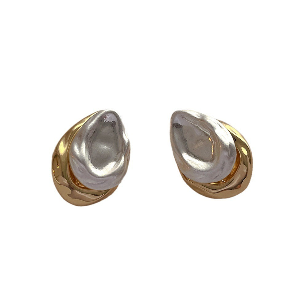 Front And Rear Wear Water Drop Ear Studs