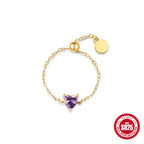 S925 Silver Niche Unique Chain Ring