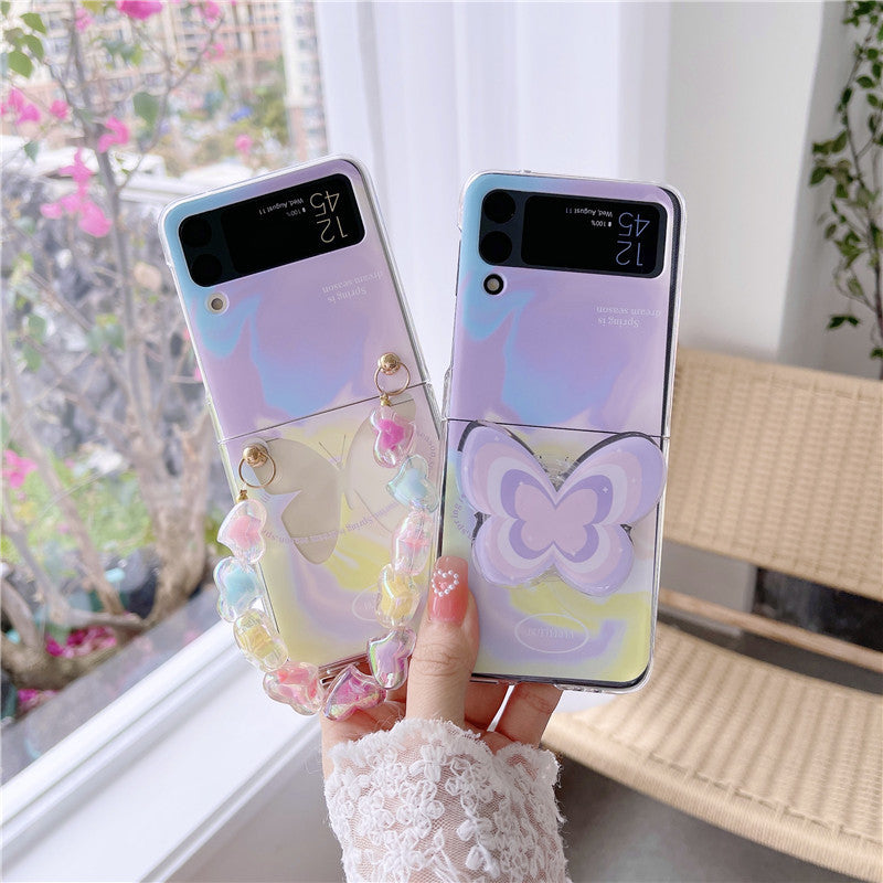 purple-butterfly-holder-chain-samsung-phone-case