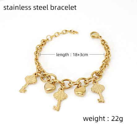 Stainless Steel Heart Bracelet