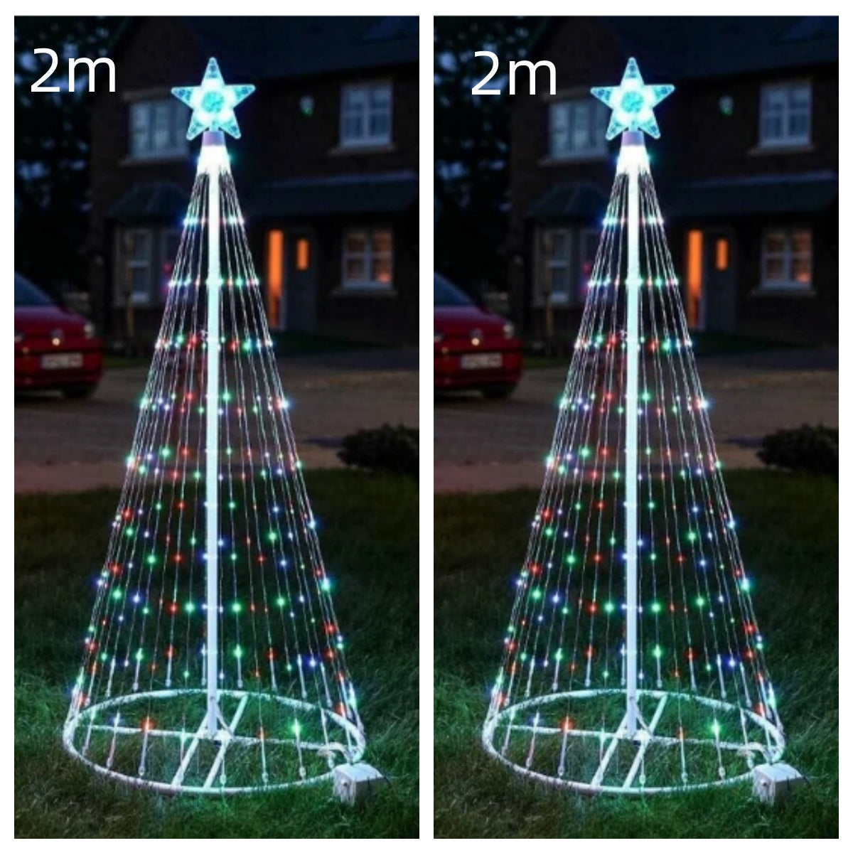 Multi Color LED Animated Outdoor Christmas Tree Lights