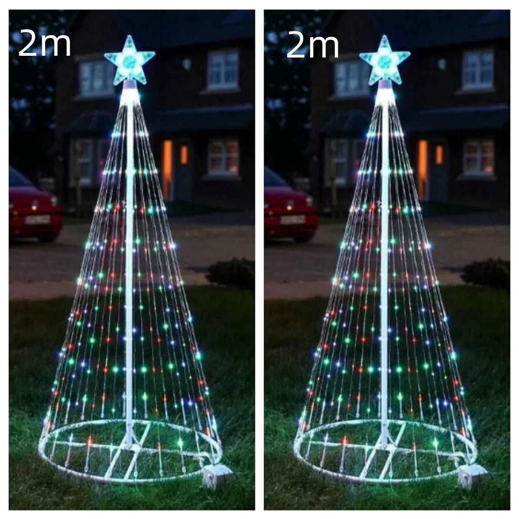 Multi Color LED Animated Outdoor Christmas Tree Lights - Viexta