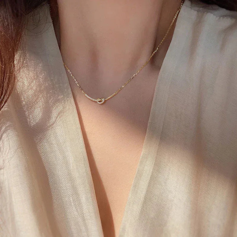 S925 Tug Clavicle Chain - Viexta