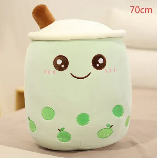 Fruit Drink Plush Stuffed Strawberry Boba Tea Cup Toy - Viexta