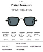 Retro Fat Edge Square Trendy Sunglasses - Viexta