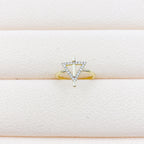 Micro Inlaid Zircon Geometric Ring