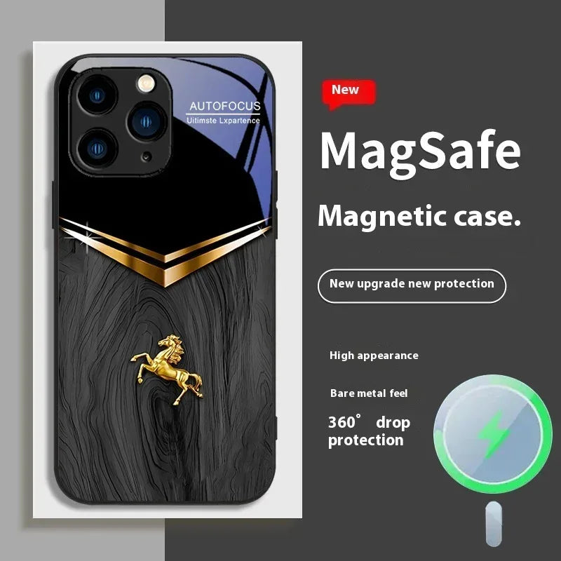 Magnetic Glass iPhone Case - Viexta