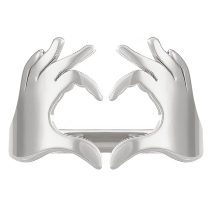 Heart Hands Ring