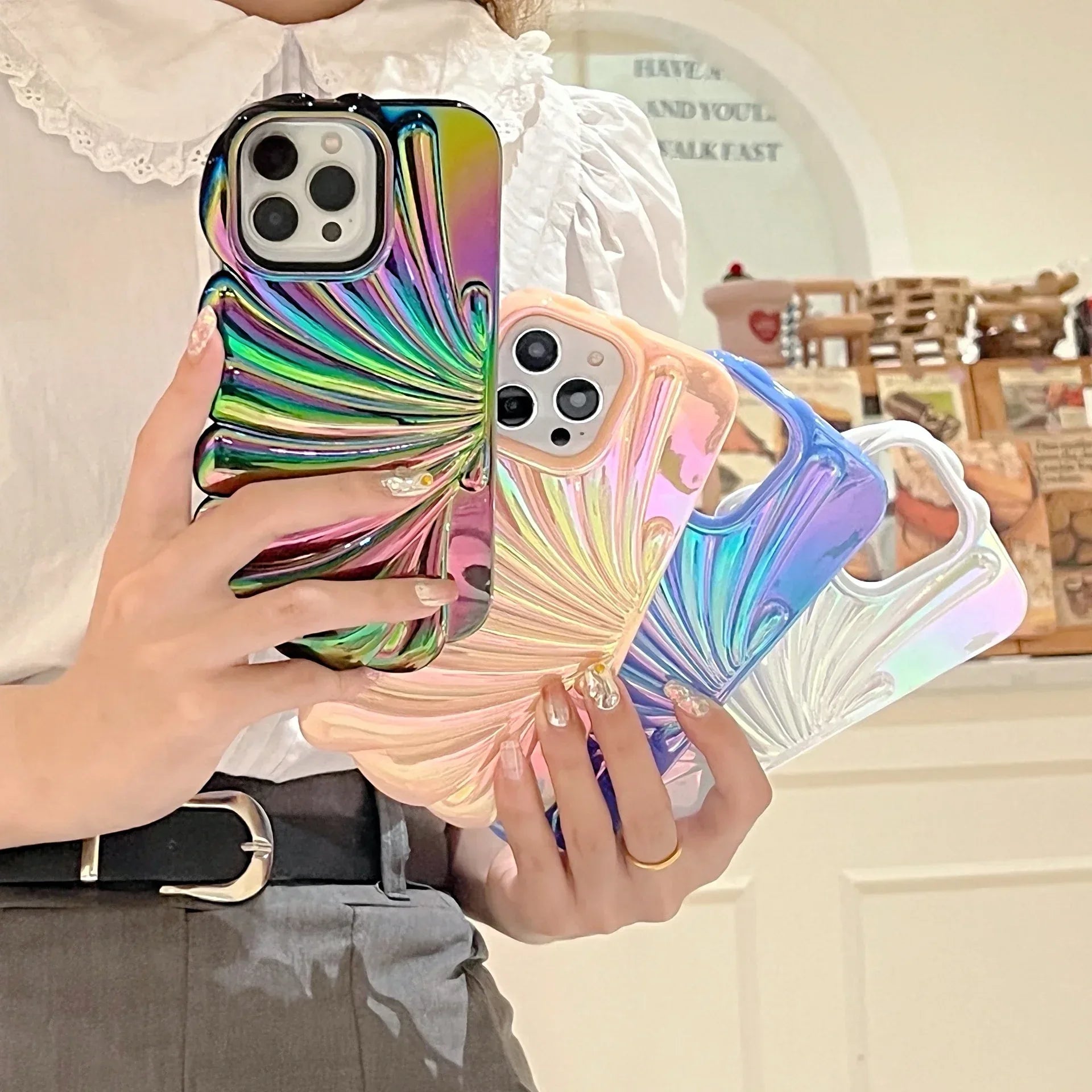Colorful Laser Shell iPhone Case - Viexta