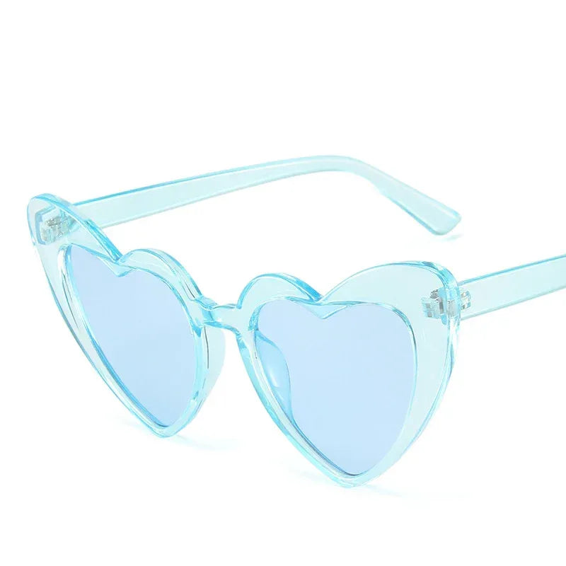 Large Frame Heart Statement Glasses - Viexta