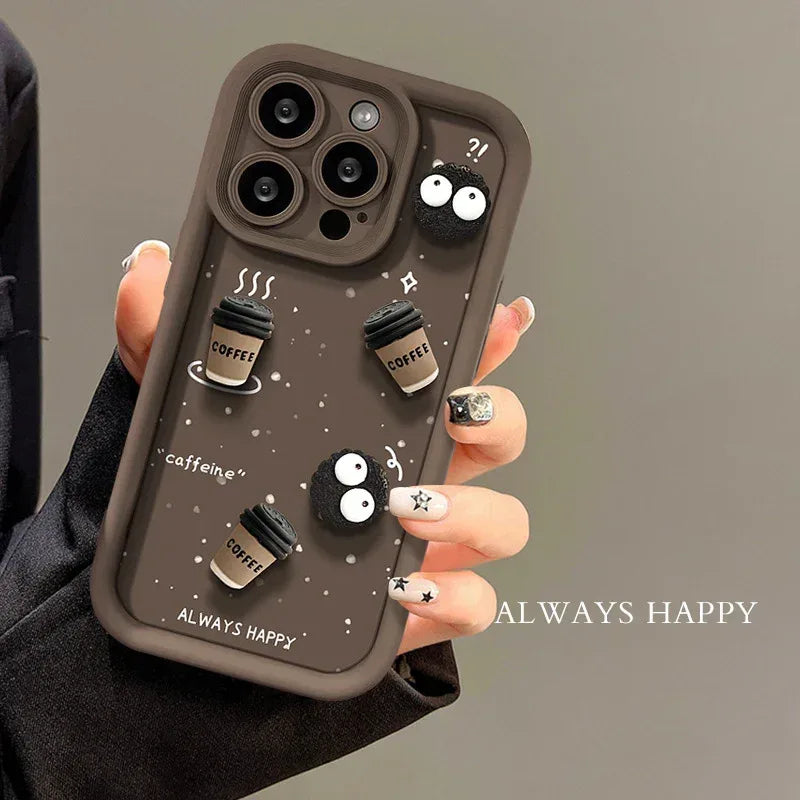 Cute Briquette Biscuit Drop-resistant Soft IPhone Case - Viexta