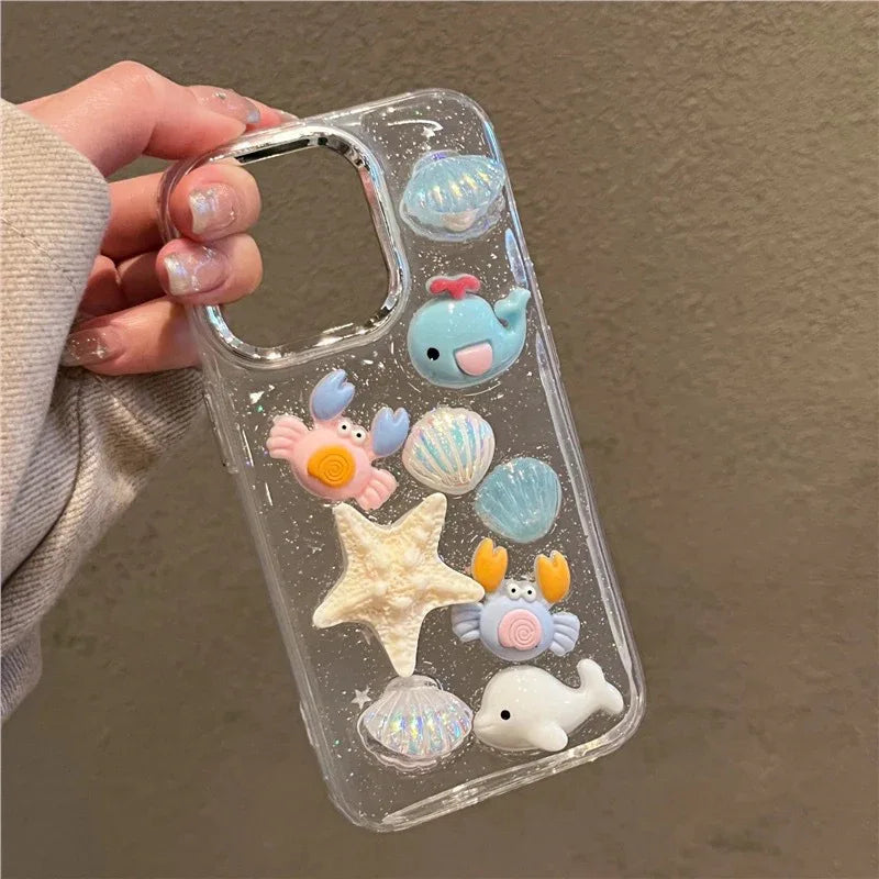 Cute Summer Ocean-themed iPhone Case