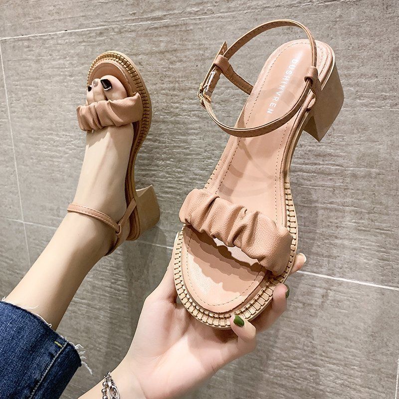 Ankle-strap Buckle Sandals Women