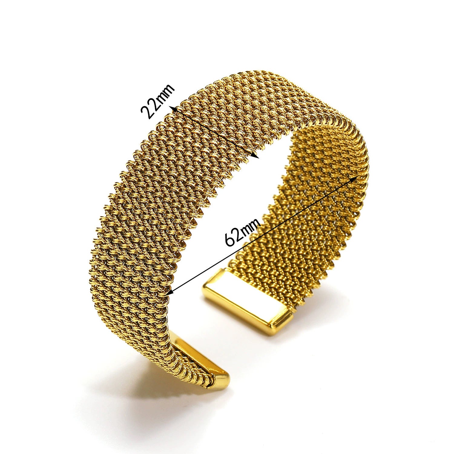 Embossed titanium steel bracelet