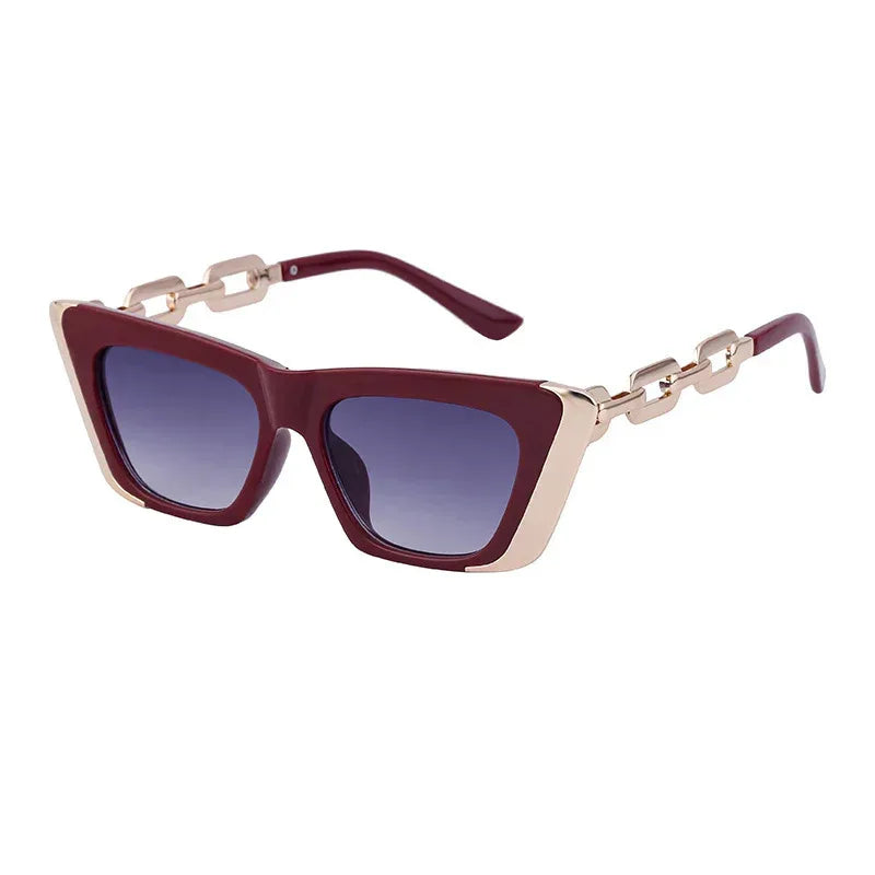 chain-small-frame-sunglasses - Viexta
