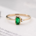 Emerald Diamond Ring - Viexta