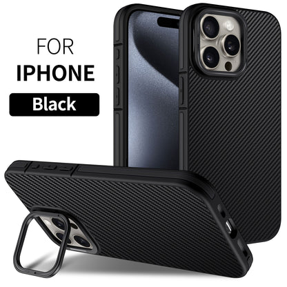 Bracket Carbon Fiber Protective iPhone case