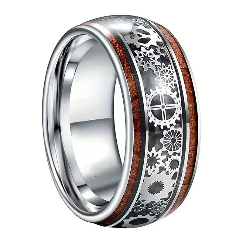 Creative Wide Mechanical Gear Patch Ring - Viexta