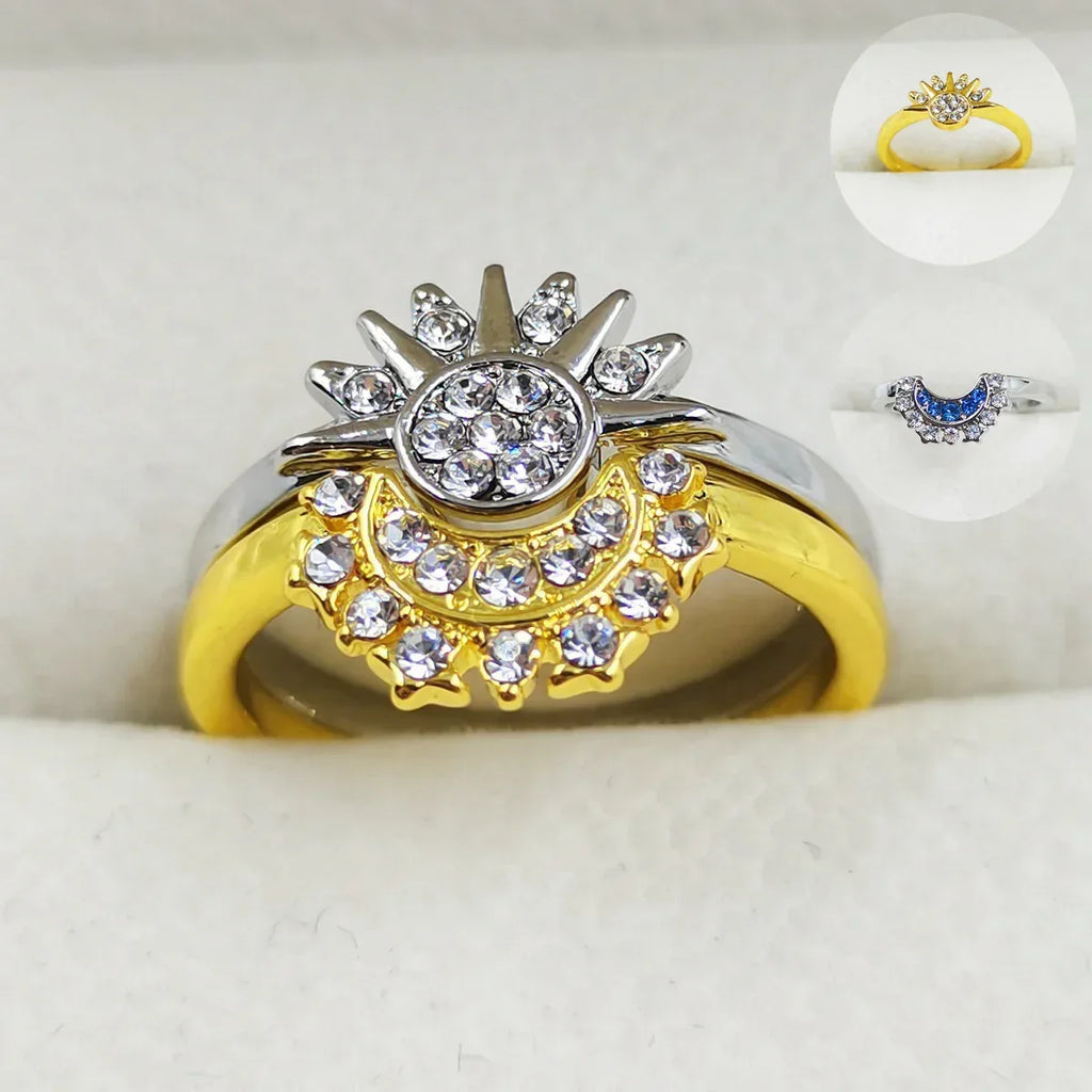 Couple Rhinestones Ring - Viexta