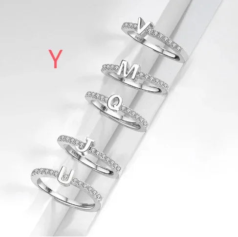 s925-sterling-silver-micro-inlaid-letters-ring - Viexta