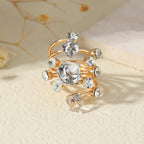 Boho Stackable Gemstone Rings Set
