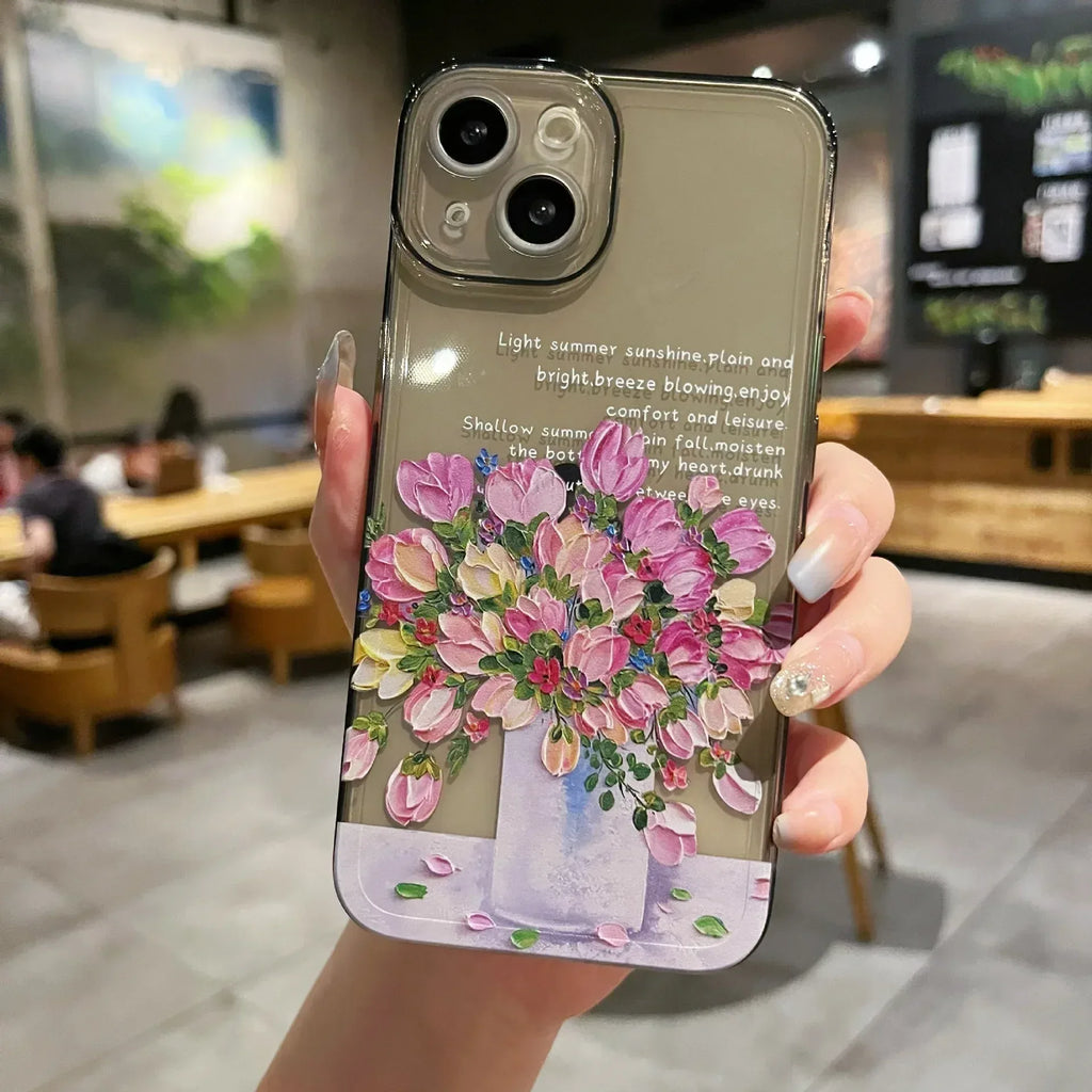 Little Flower Transparent Protective iPhone Case - Viexta