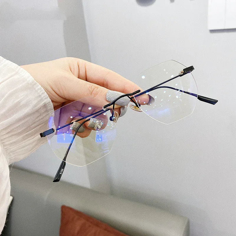 frameless-spectacle-frame-gold - Viexta