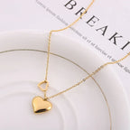 Peach Heart Titanium Neckwear - Viexta