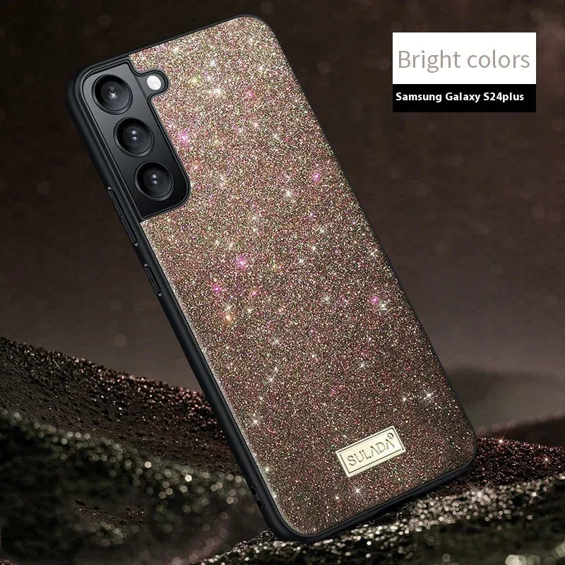 glitter-leather-case-drop-resistant-samsung-phone-case - Viexta