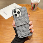 Woven Card Leather iPhone Case - Viexta