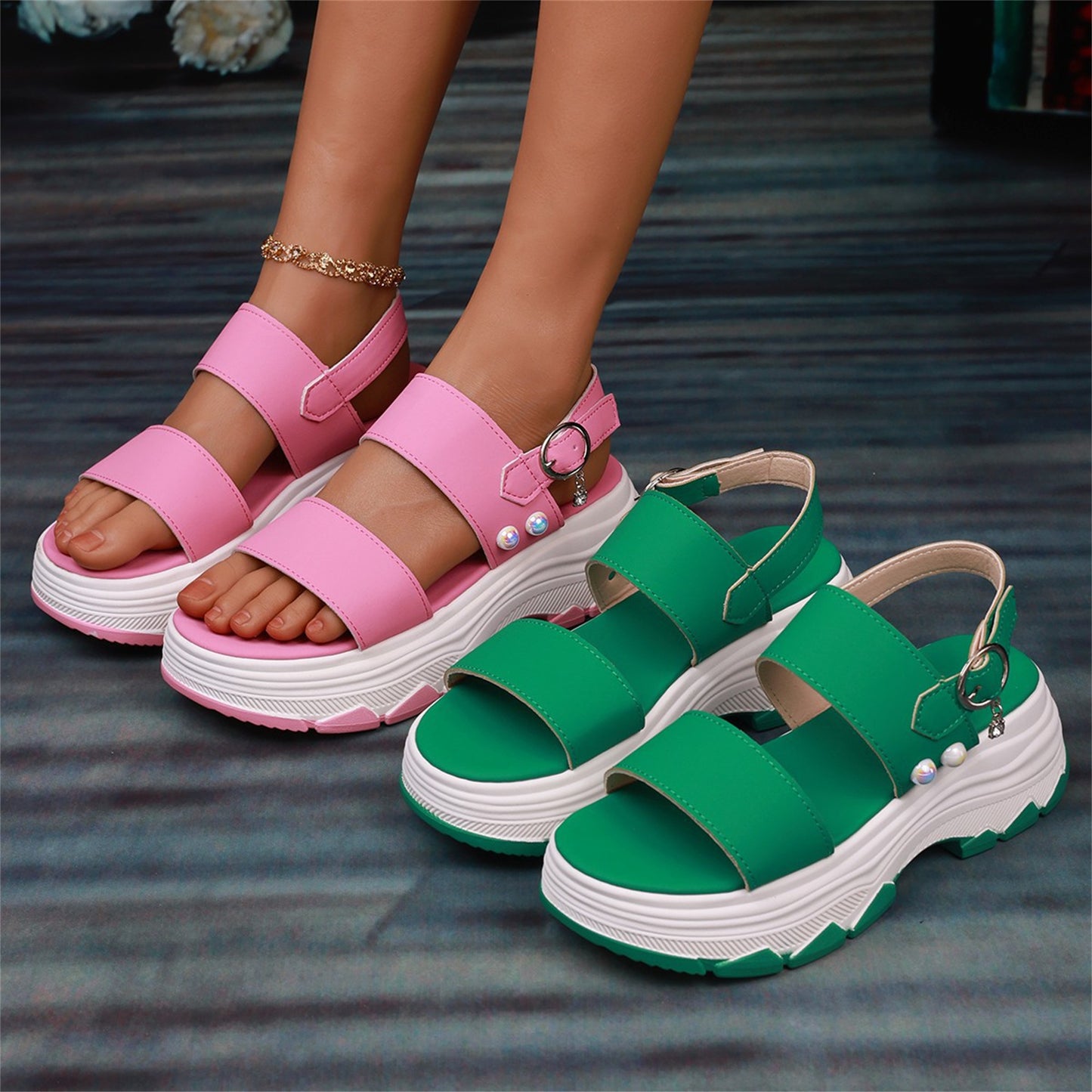 Casual Double-strap Summer Sandals