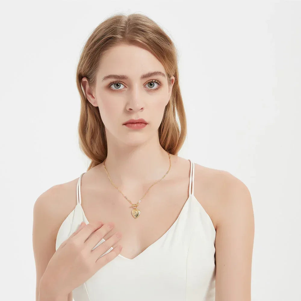 micro-inlaid-zircon-gold-plated-necklace - Viexta