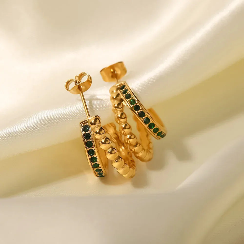 Versatile C- Shaped Double-layer Balls Hoops - Viexta