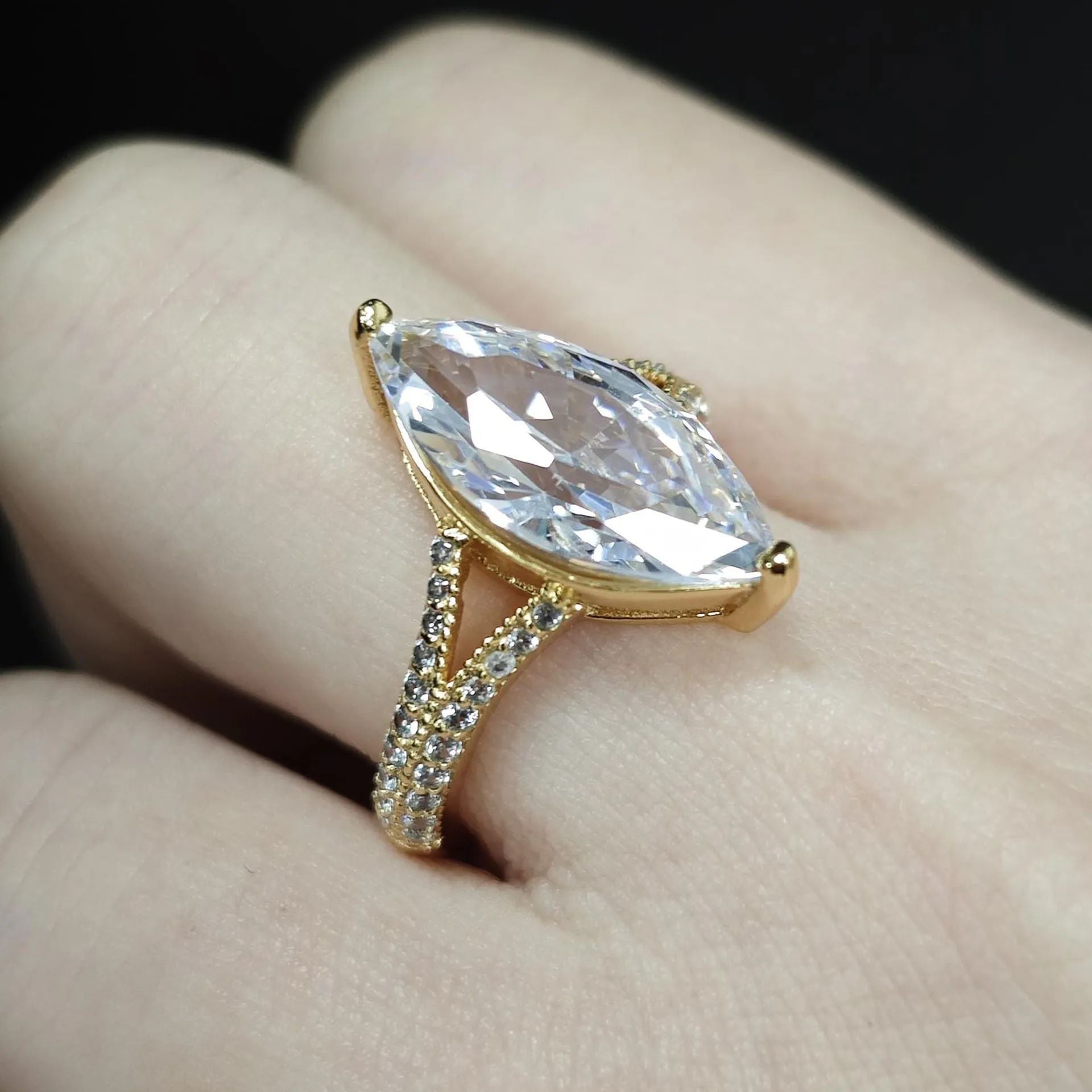 Diamond-studded Ring