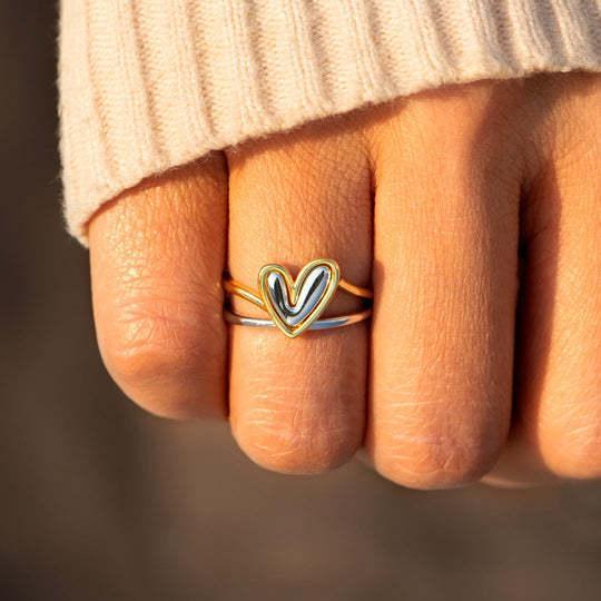 Ana Sterling Silver Love Ring - Viexta
