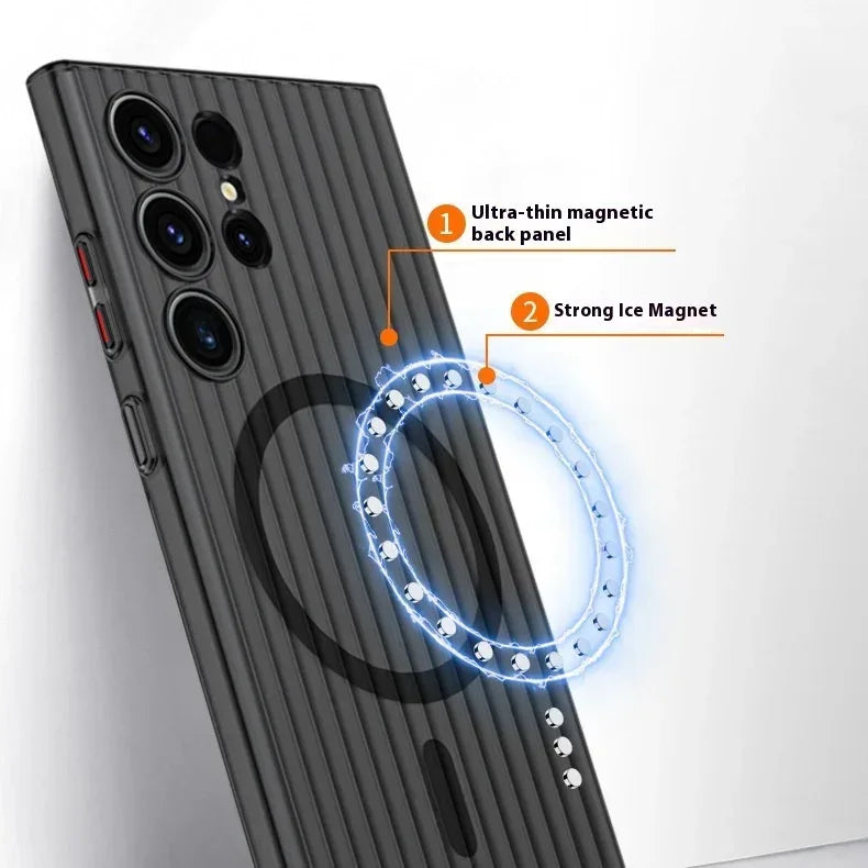 Ice Mist Magnetic Matte Samsung Phone Case - Viexta