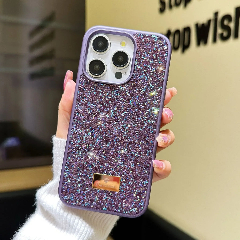 Luxury Rhinestone iPhone Shell Full Diamond Protective Cover - Viexta