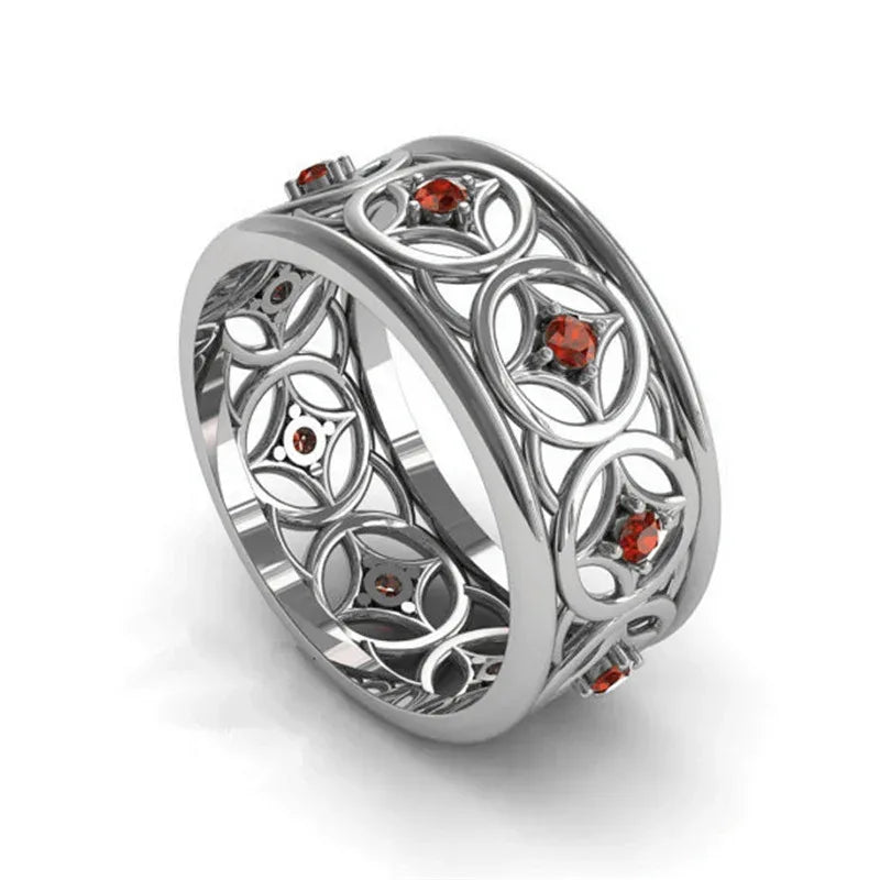 Luxury Domineering Diamond Micro Inlaid Zircon Ring - Viexta