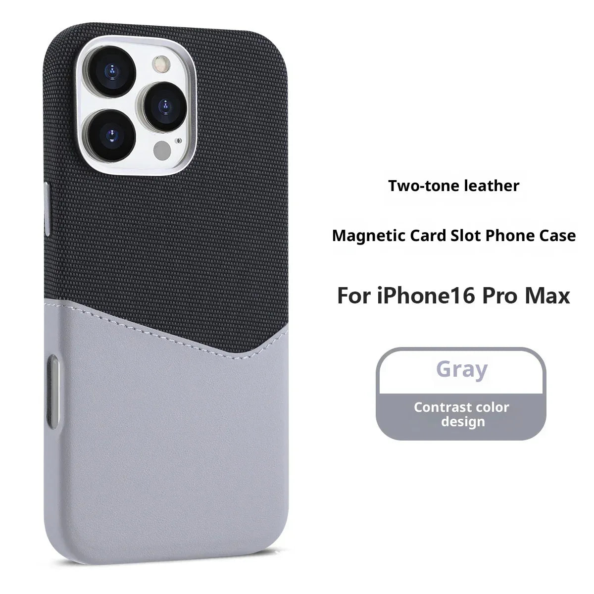Cloth Pattern Leather Magnetic Suction iPhone case - Viexta
