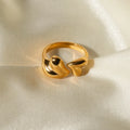 Stainless Steel Heart-shaped Ring - Viexta
